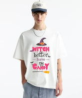 Ghadzi Witch Better Have My Candy Oversized White Summer T-Shirt