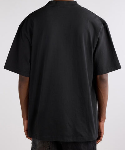 Ghadzi Gun Glory Oversized Black Graphic Summer T-Shirt