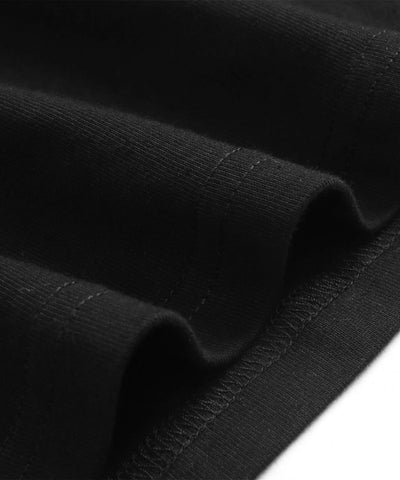 Ghadzi Sky War Angle Graphic Printed Oversized Black T-Shirt