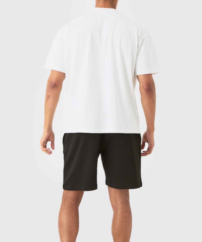 Ghadzi Minimal Graphic Printed Oversized White Summer T-Shirt