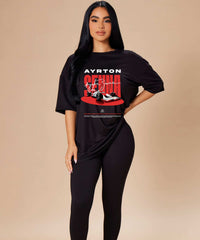 Ghadzi Ayrton Senna F1 Legend Graphic Printed Black T-Shirt