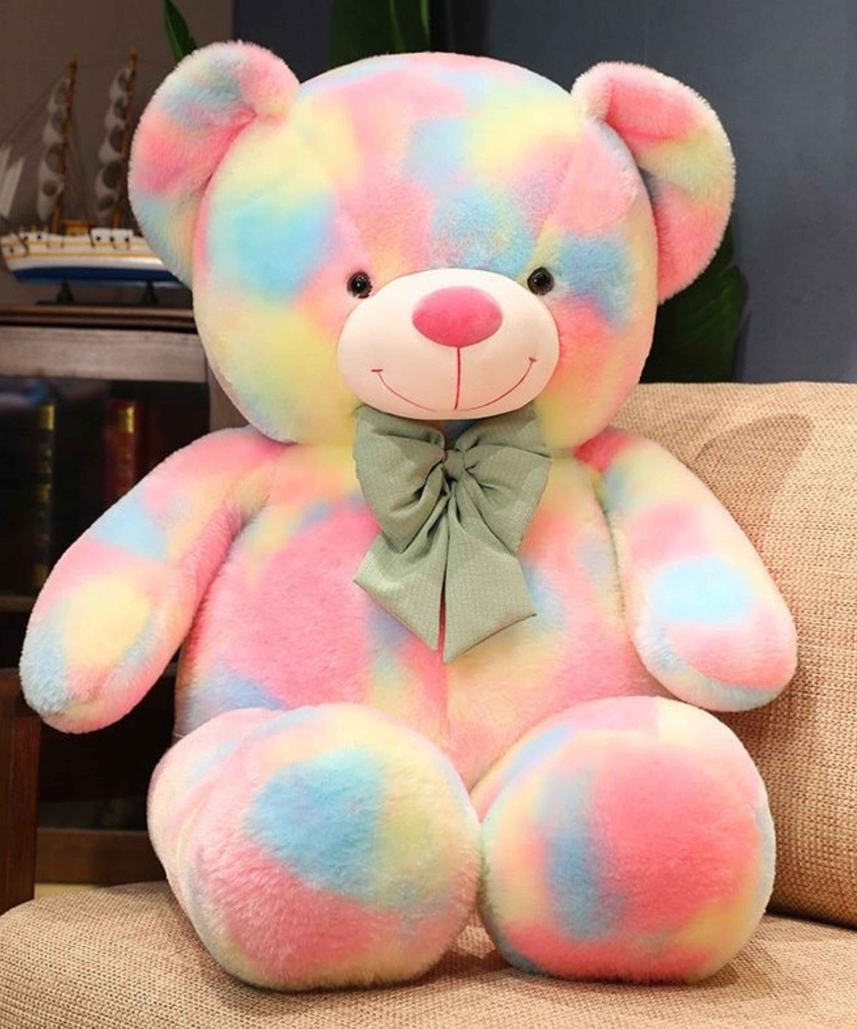 Ghadzi Rainbow Soft, Colorful & Huggable Teddy Bear