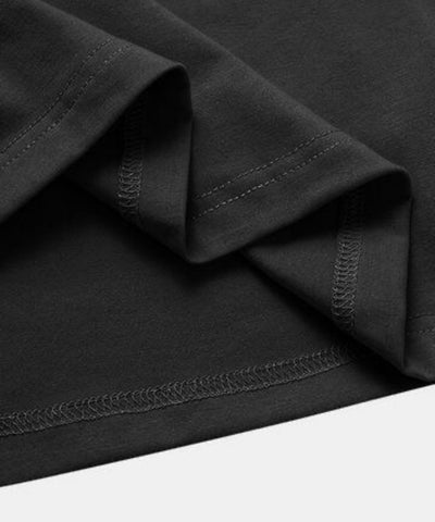 Ghadzi Gun Glory Oversized Black Graphic Summer T-Shirt